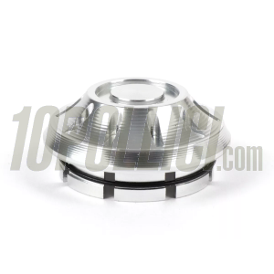 Tappo parapolvere MOTO NOSTRA, CNC, argento, tamburo ANTERIORE e POSTERIORE Ø 35mm Vespa