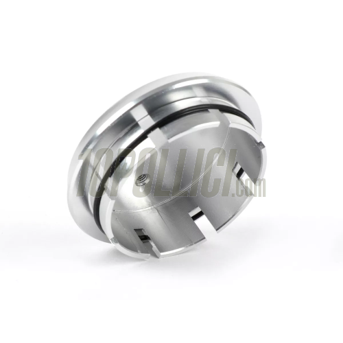 Tappo parapolvere MOTO NOSTRA, CNC, argento, tamburo ANTERIORE e POSTERIORE Ø 35mm Vespa