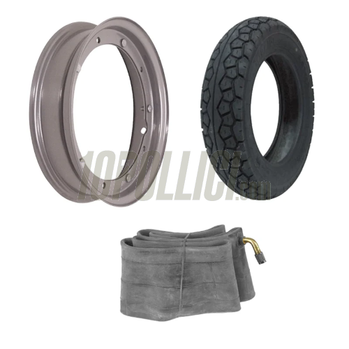 Kit cerchio 2.10-10 e pneumatico GOODRIDE VINTAGE H692 3.00-10 42J Scooter TL
