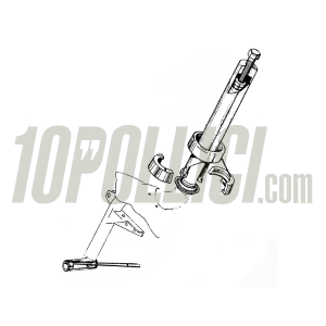 Puller Tool SIP for lower bearing shell of lower steering head bearing for - all Vespa models
