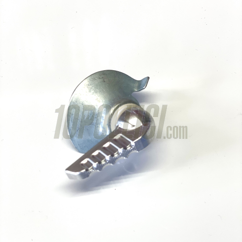 Kit chiusura sportello cofano motore VZR Vezzola Racing con levetta in Ergal Vespa 50, 90, 125 ET3 Primavera