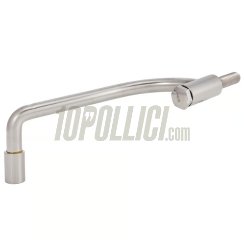 Holder mirror left Vespa 125 VNA/VNB 1-2T - stainless steel polished