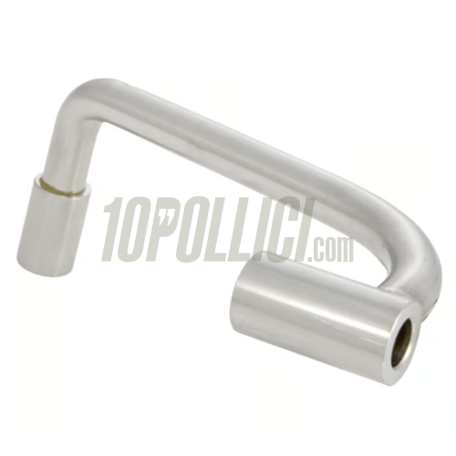 Holder mirror left Vespa 125 VNA/VNB 1-2T - stainless steel polished