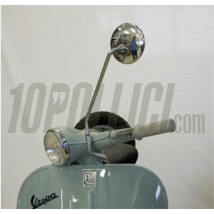 Holder mirror left Vespa 125 VNA/VNB 1-2T - stainless steel polished