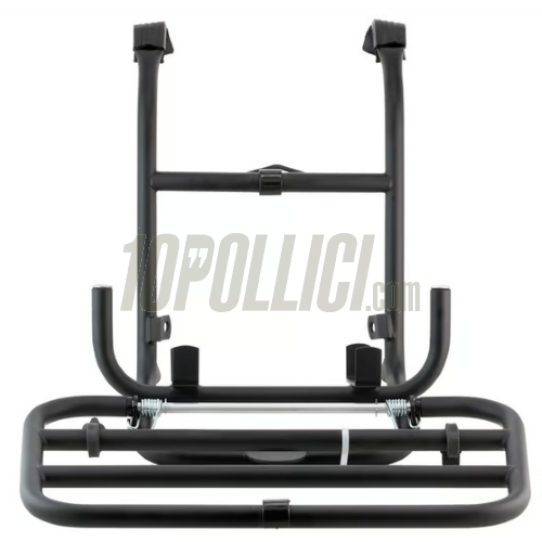 Front luggage carrier for Vespa 50, 90, 125 ET3 Primavera, Sprint, Super, Rally, GT, GL, GS, TS, PX, PE, T5, LML, distance to frame 6cm - black