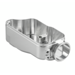 Carburetor casing SIP PERFORMANCE CNC, for Vespa VNA -> TS, PX, PE, T5 - anodised silver