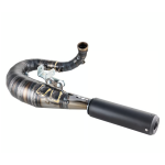 Racing exhaust SIP PERFORMANCE Mustang 2.1 Silent by NORDSPEED Vespa PX 200, Rally 200, Cosa 200, black aluminium silencer