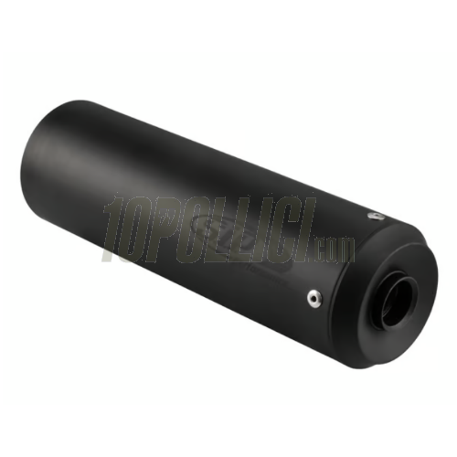 Espansione racing SIP PERFORMANCE Mustang 2.1 Silent by NORDSPEED Vespa PX 200, Rally 200, Cosa 200, silenziatore alluminio nero