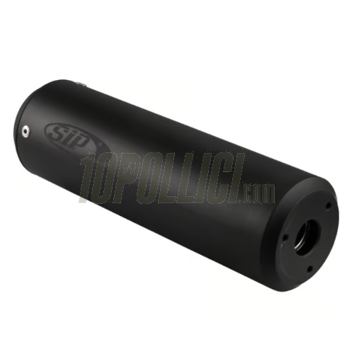 Espansione racing SIP PERFORMANCE Mustang 2.1 Silent by NORDSPEED Vespa PX 200, Rally 200, Cosa 200, silenziatore alluminio nero