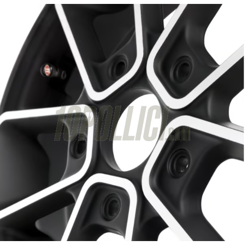 Cerchio in lega SIP SERIES PORDOI anteriore  per Vespa ET2, E 50-150T e Piaggio Zip SP,  2.50-10", nero e argento