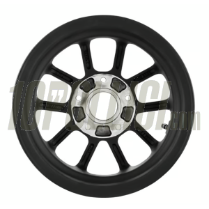 Cerchio in lega SIP SERIES PORDOI anteriore  per Vespa ET2, E 50-150T e Piaggio Zip SP,  2.50-10", nero e argento