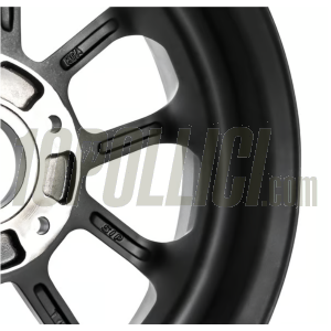Cerchio in lega SIP SERIES PORDOI anteriore  per Vespa ET2, E 50-150T e Piaggio Zip SP,  2.50-10", nero e argento