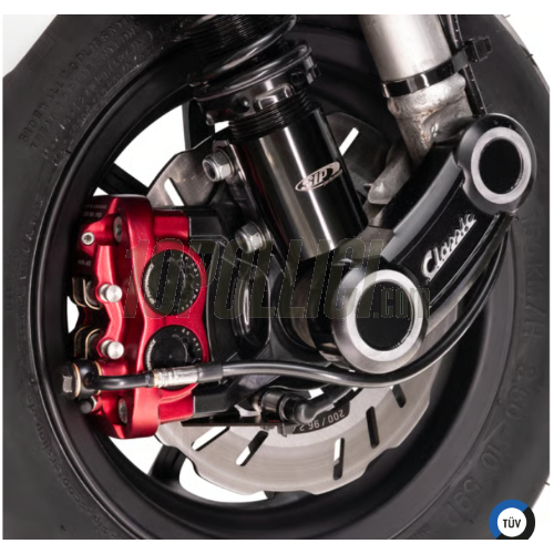 Axle seating SIP "Radial" Vespa PK, PX 20mm, Grimeca Classic NT - silver