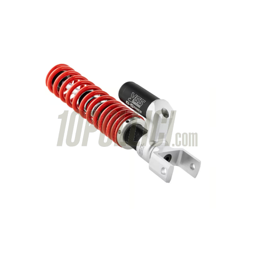 Rear shock absorber YSS ECOLINE Vespa 50, ET3 Primavera, Super, Sprint, GT, Rally, PX, T5 - RED spring