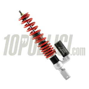 Rear shock absorber YSS ECOLINE Vespa 50, ET3 Primavera, Super, Sprint, GT, Rally, PX, T5 - RED spring