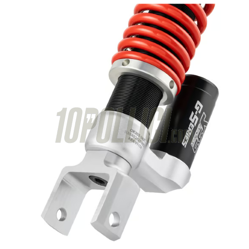 Rear shock absorber YSS ECOLINE Vespa 50, ET3 Primavera, Super, Sprint, GT, Rally, PX, T5 - RED spring