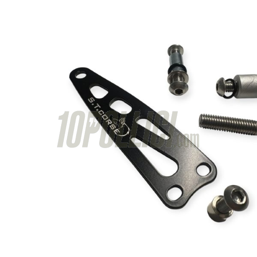 Steering Dampers mounting set HOLESS S.T.CORSE for Rollbar 2.0 - Vespa Smallframe