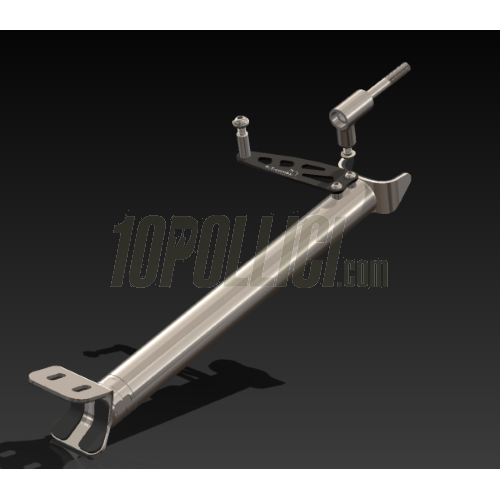 Steering Dampers mounting set HOLESS S.T.CORSE for Rollbar 2.0 - Vespa Smallframe