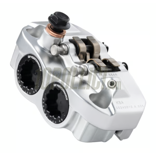 Radial brake caliper SIP PERFORMANCE 4 pistons, silver/black