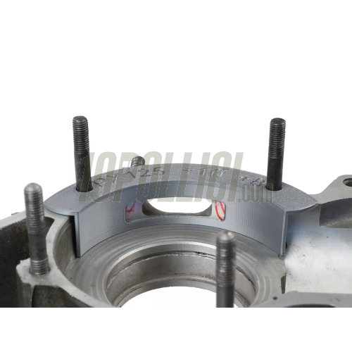 Milling template intake rotary valve BGM PRO Vespa 3-channel engines, +10° from TDC/ +8° to TDC, Vespa PX125, PX150, LML 2T, Sprint Veloce