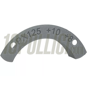 Milling template intake rotary valve BGM PRO Vespa 3-channel engines, +10° from TDC/ +8° to TDC, Vespa PX125, PX150, LML 2T, Sprint Veloce