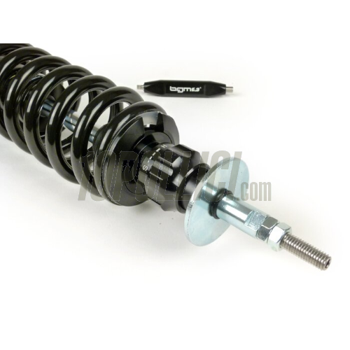 Shock absorber rear -BGM PRO R12 COMPETITION, 365mm- Vespa Primavera 125, Vespa Primavera 150, Vespa Sprint 125, Vespa Sprint 150 - black