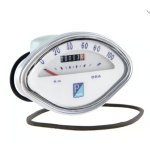 ContaKm OEM P&A Vespa VBA, VBB, Sprint, GT, scala 100 Km/h, sfondo bianco