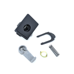 Lock housing PIAGGIO glove box Vespa PK N, XL, PX Arcobaleno, T5 - black