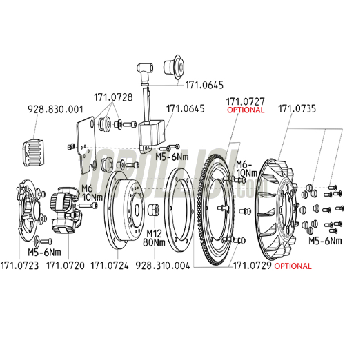 Tension regulator bracket POLINI FOR RACE Vespa 50 PK, 125 PK