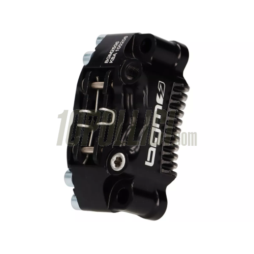 Brake caliper BGM PRO SPORT radial 4 pistons, Vespa PX '98, MY, '11, kit GRIMECA NT (adapter required) - black