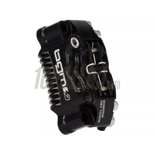 Brake caliper BGM PRO SPORT radial 4 pistons, Vespa PX '98, MY, '11, kit GRIMECA NT (adapter required) - black