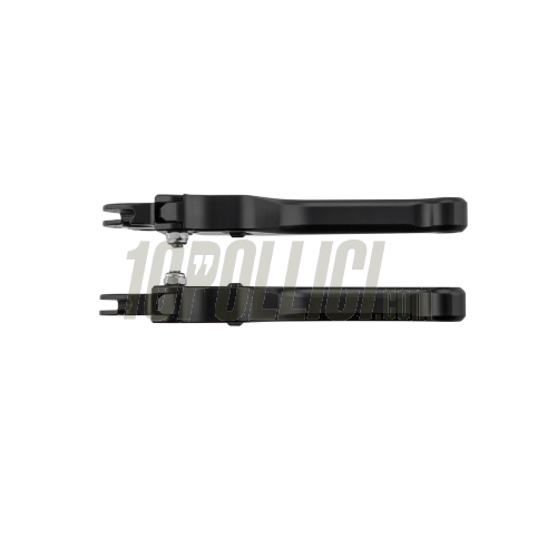 Leve freno e frizione MG Biketec Regolabili - nere - COPPIA 