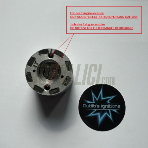 CDI Ignition SELETTRA SML cone 20mm, rotor, variable timing, with lights - Vespa Smallframe - fan incl.