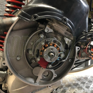 CDI Ignition SELETTRA SML cone 20mm, rotor, variable timing, with lights - Vespa Smallframe - fan incl.