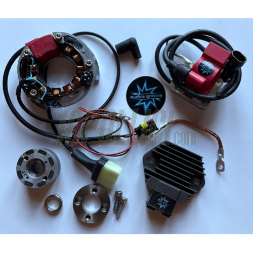 CDI Ignition SELETTRA SML cone 20mm, rotor, variable timing, with lights - Vespa Smallframe - without fan