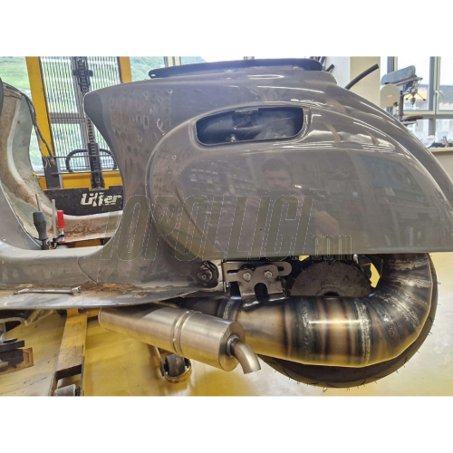 Racing exhaust EGIG PERFORMANCE "Goofy D&F" Vespa 50, 90, 125 Primavera, ET3, PK