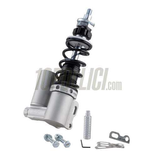Shock Absorber SIP PERFORMANCE 2.0 RACE front for Vespa PK 50-125 XL, XL2, Automatica, body: silver matt, spring: black