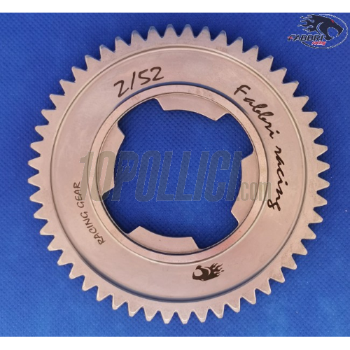 Ingranaggio 2a marcia z 52 FABBRI Racing per Vespa 50, 90, 125 ET3 Primavera, PK