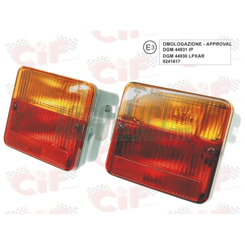 Rear lights set TRIOM for Ape 50
