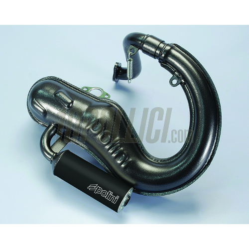 Marmitta POLINI Vespa 50 con silenziatore in alluminio