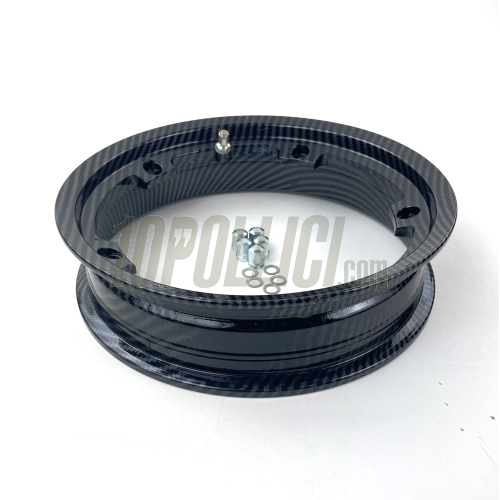 Alloy wheel rim FA Italia "MARGHERITA" carbon look 2.10-10 Tubeless
