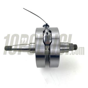 Crankshaft FABBRI RACING full circle, cone 20, billet conrod 116, stroke 58, Vespa 125 ET3 Primavera Quattrini C-200 crankcase - FOR POLYGONAL COUPLING PINIONS