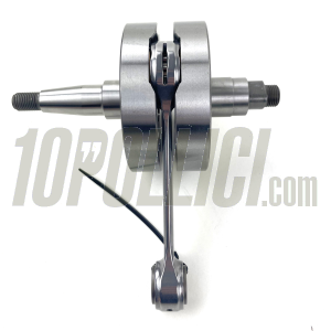 Crankshaft FABBRI RACING full circle, cone 20, billet conrod 116, stroke 58, Vespa 125 ET3 Primavera Quattrini C-200 crankcase - FOR POLYGONAL COUPLING PINIONS