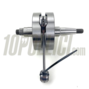 Crankshaft FABBRI RACING full circle, cone 20, billet conrod 116, stroke 58, Vespa 125 ET3 Primavera Quattrini C-200 crankcase - FOR POLYGONAL COUPLING PINIONS