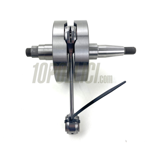 Crankshaft FABBRI RACING full circle, cone 20, billet conrod 116, stroke 58, Vespa 125 ET3 Primavera Quattrini C-200 crankcase - FOR POLYGONAL COUPLING PINIONS