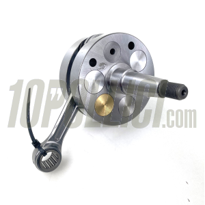 Crankshaft FABBRI RACING full circle, cone 20, billet conrod 116, stroke 58, Vespa 125 ET3 Primavera Quattrini C-200 crankcase - FOR POLYGONAL COUPLING PINIONS