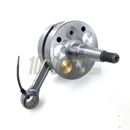 Crankshaft FABBRI RACING full circle, cone 20, billet conrod 116, stroke 58, Vespa 125 ET3 Primavera Quattrini C-200 crankcase - FOR POLYGONAL COUPLING PINIONS