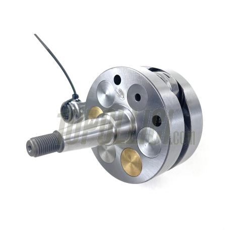 Crankshaft FABBRI RACING full circle, cone 20, billet conrod 116, stroke 58, Vespa 125 ET3 Primavera Quattrini C-200 crankcase - FOR POLYGONAL COUPLING PINIONS