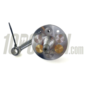 Crankshaft FABBRI RACING full circle, cone 20, billet conrod 116, stroke 58, Vespa 125 ET3 Primavera Quattrini C-200 crankcase - FOR POLYGONAL COUPLING PINIONS