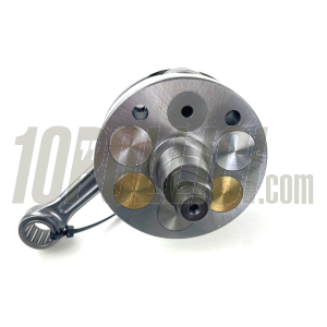 Crankshaft FABBRI RACING full circle, cone 20, billet conrod 116, stroke 58, Vespa 125 ET3 Primavera Quattrini C-200 crankcase - FOR POLYGONAL COUPLING PINIONS
